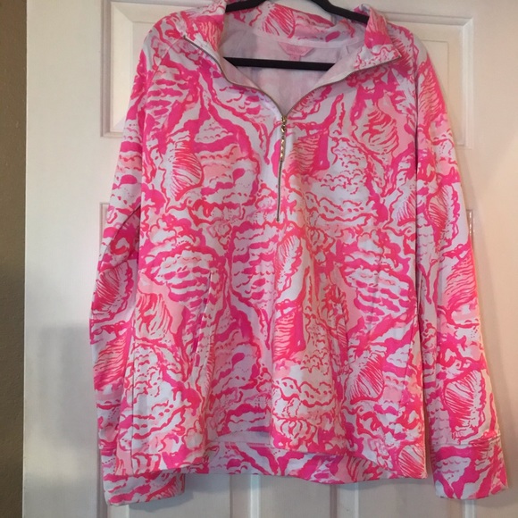 Lilly Pulitzer Tops - Lilly Pulitzer Popover Coral Reef Beside t…